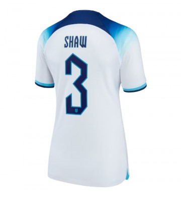 England Luke Shaw #3 Hemmatröja Dam VM 2022 Kortärmad